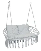 Fotele ogrodowe wiszące - Huśtawka podwójna bocianie gniazdo na balkon D7-N26 - miniaturka - grafika 1