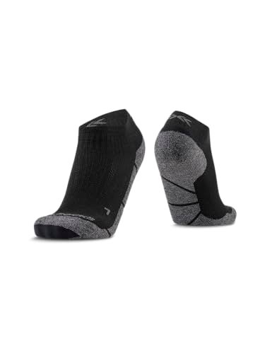 Skarpety sportowe X-Socks Core Natural Low Cut - zwiększony komfort i ochrona podczas biegania, jazdy na rowerze i sportów zimowych - materiały organiczne - Czarny/Charcoal, 39-41