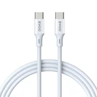 Kable USB - BWOO kabel USB-C - USB-C 2m 60W ABS + TPE biały - miniaturka - grafika 1
