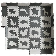 Maty piankowe - Woopie Baby Mata Piankowa Kontrastowa Zwierzęta Puzzle Kojec - miniaturka - grafika 1
