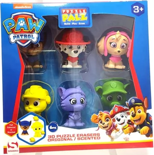 Zapachowe Puzzle 3D Psi Patrol 6 Szt. - Figurki dla dzieci - miniaturka - grafika 1