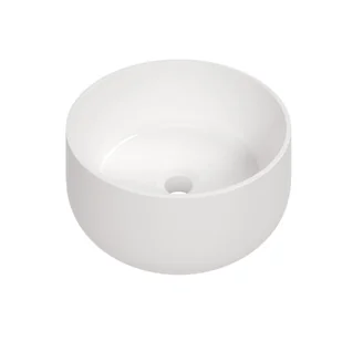 Deante Arnika Umywalka nablatowa 35,3 cm biała CGN6U33 - Umywalki - miniaturka - grafika 1