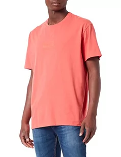 Wrangler Męski t-shirt z logo, Spiced Coral, XL - Koszulki męskie - miniaturka - grafika 1