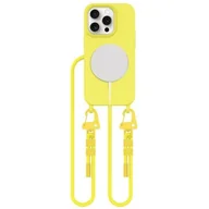 Etui i futerały do telefonów - Etui TECH-PROTECT MagNecklace MagSafe do Apple iPhone 15 Pro Żółty - miniaturka - grafika 1