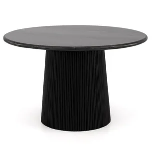 Stół okrągły 120cm z drewna mango ART68626 blat czarny marmur - Stoły - miniaturka - grafika 1