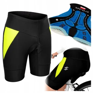 Spodenki Rowerowe Męskie na Rower z Wkładką Żelową Kolarskie Mtb roz 3XL 46 - Spodenki rowerowe - miniaturka - grafika 1
