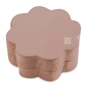 Zestawy mebli dla dzieci - Misioo Pufa 54X25 Cm Kwiat Złoty (Beżowy) - miniaturka - grafika 1