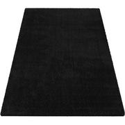 Dywany - Czarny nowoczesny puszysty dywan - Mavox - miniaturka - grafika 1