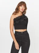 Bluzki damskie - ONLY Bluzka 15306966 Czarny Regular Fit - miniaturka - grafika 1