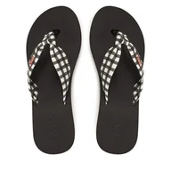 Klapki i japonki damskie - Japonki Roxy ARJL101175 Czarny - miniaturka - grafika 1