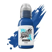 Wyposażenie studia tatuażu - Farba World Famous Limitless Tattoo Ink - Cyan 30ml - miniaturka - grafika 1