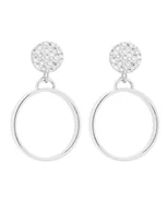 Kolczyki - Srebrne kolczyki koła - miniaturka - grafika 1