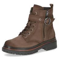 Kozaki damskie - Caprice Damskie 9-25205-45 modne kozaki, szarobrązowe (NUBUC, 41 EU, taupe nubuc, 41 EU - miniaturka - grafika 1