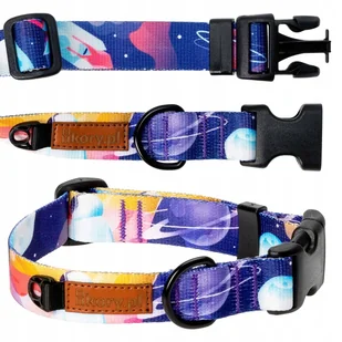 MOCNA OBROŻA dla PSA 25 mm REGULOWANA 34-40 cm M / L NIEBIESKA kosmos uKory - Obroże dla psów MOCNA OBROŻA dla PSA 25 mm REGULOWANA 34-40 cm M / L NIEBIESKA kosmos uKory - Obroże dla psów - miniaturka - grafika 1