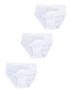 Figi majtki dziewczęce gładkie białe 3PAK 158-164 YOCLUB - Majtki damskie - miniaturka - grafika 1