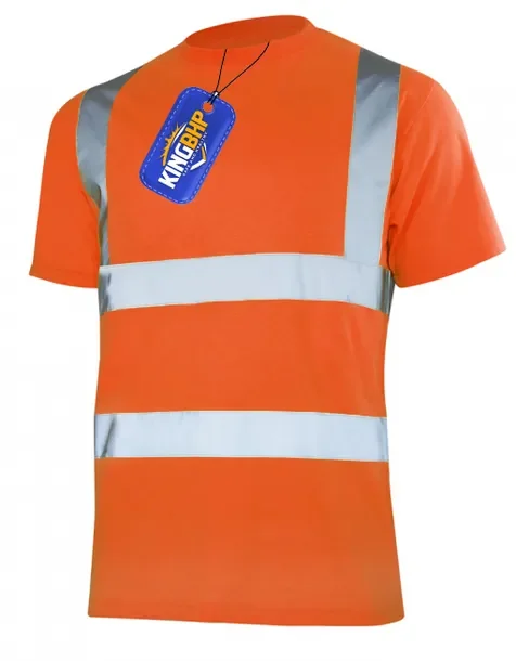 T-shirt roboczy ostrzegawczy KOSZULKA ODBLASKOWA Hi-VIS ODBLASK BAWEŁNA mix
