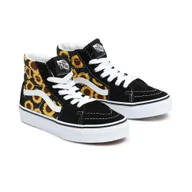 Buty dla dziewczynek - Vans Sk8 Hi Sneaker Damskie Buty Dziecięce Czarno Żółto Białe Rekreacyjne Buty Skate - EU 35 - miniaturka - grafika 1