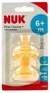 Smoczki do butelek Nuk Feliubadalo Latex Teat Firstchoice T2l 2 szt - Smoczki do butelek - miniaturka - grafika 1