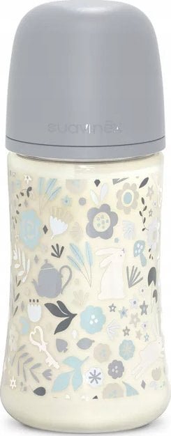 SUAVINEX - 308749-BUTELKA 270ML/SMOCZEK FIZJOLOGICZNY SX PRO ŚREDNI PRZEPŁYW/NIEBIESKIE LIBERTY/WONDERLAND