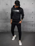 Dresy męskie - Dres męski czarny Dstreet AX0694-XL - miniaturka - grafika 1