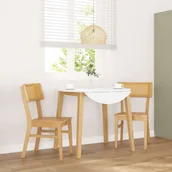 Krzesła - vidaXL Krzesła do jadalni 2 szt. lite drewno guma - miniaturka - grafika 1