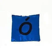 Worki na buty - Akson, Worek gimnastyczny szkolny z literą Ó, niebieski - miniaturka - grafika 1