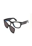 Okulary przeciwsłoneczne - Occhiali da vista con clip tom ford FT6099B-001 Adulto unisex - miniaturka - grafika 1