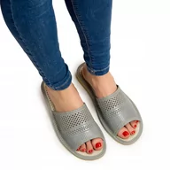 Kapcie damskie - NOWO, Kapcie, szare, rozmiar 38 - miniaturka - grafika 1