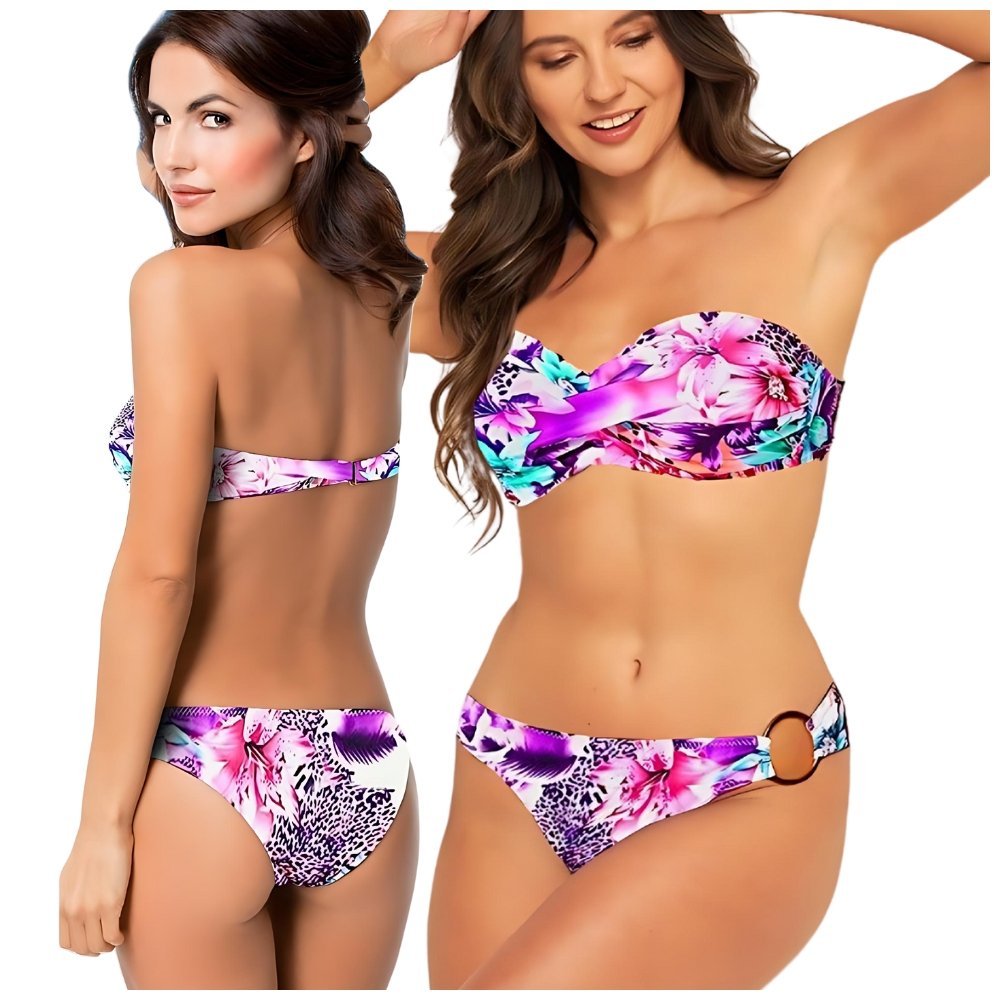Strój Kąpielowy Dwuczęściowy Bikini, Komplet Do Opalania, Rozmiar XL