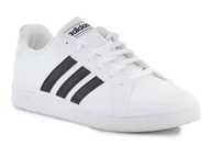 Buty dla chłopców - Buty lifestylowe dziecięce Adidas Grand Court EF0103 White - miniaturka - grafika 1