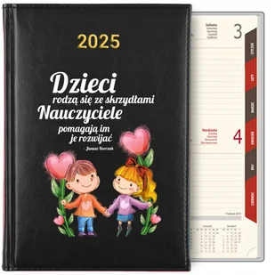 KALENDARZ TERMINARZ A5 2025 PREZENT DLA NAUCZYCIELA ZAKOŃCZENIE ROKU WZORY - Notesy i bloczki - miniaturka - grafika 1