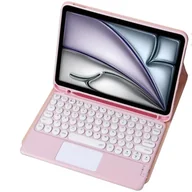 Etui do tabletów - Etui z klawiaturą Bluetooth touchpad do iPad Air 11 Gen6 (Różowe) - miniaturka - grafika 1