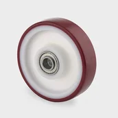 Pozostałe wyposażenie warsztatu - B2B Partner Koło samodzielne, felga polyamid, bieżnik poliuretan, 200 mm UAP200x50-20NL60-P7 - miniaturka - grafika 1