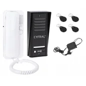 Domofony - Euratech jednorodzinny COSMO 1 CZARNY CYFRAL - miniaturka - grafika 1