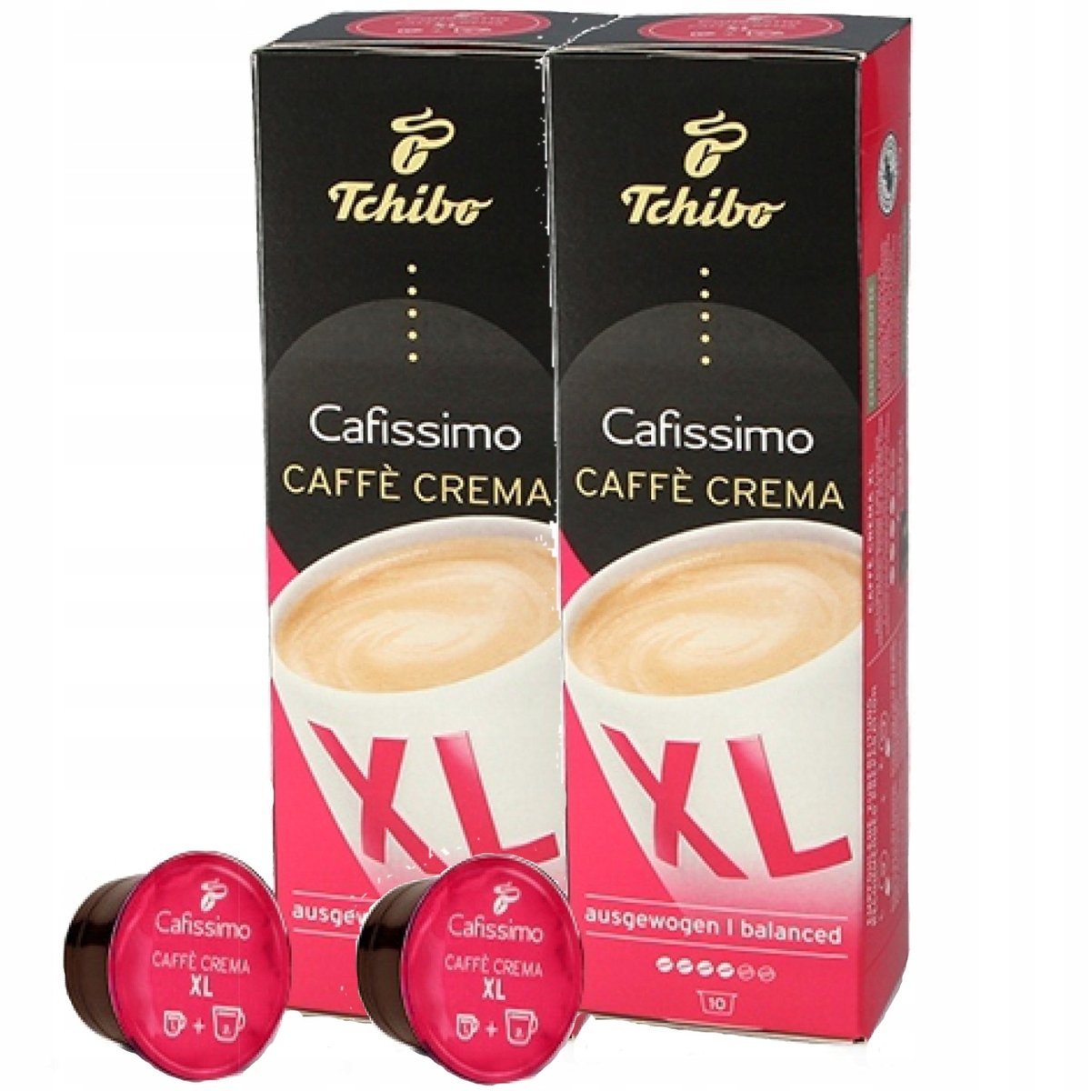 Tchibo Cafissimo Caffe Crema XL 10x2 Kapsułki Arabika Robusta