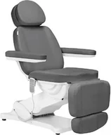 Fotele kosmetyczne - Elektryczny fotel kosmetyczny sillon classic 4 silniki z kołyską szary - miniaturka - grafika 1
