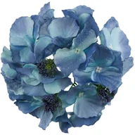 Sztuczne kwiaty - [608257] Główka kwiatowa hortensja niebieska - miniaturka - grafika 1
