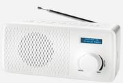 Radioodtwarzacze - Denver DAB Digital Radio AM/FM Radio z podwójnym alarmom  DAB 41 White 12216640 - miniaturka - grafika 1