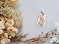 Wisiorki - Złoty medalik Au 585 Częstochowska - miniaturka - grafika 1