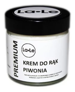 LA-LE LA-LE Krem do rąk PIWONIA 60ml - Kremy i maski do rąk - miniaturka - grafika 1