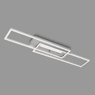Lampy sufitowe - Briloner Lampa sufitowa LED Frame Mid, 3 000 K, aluminium - miniaturka - grafika 1