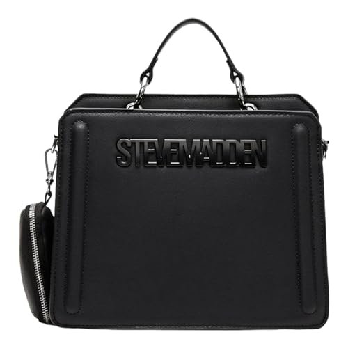 Steve Madden Bevelyn Cabrio torba na ramię, Czarny, One Size