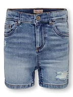 Spodenki damskie - ONLY Dziewczęce Kogblush Dnm Dest Ana371 Noos szorty, Special Bright Blue Denim, 152 cm - miniaturka - grafika 1
