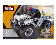 Klocki - Klocki konstrukcyjne auto Policja białe - miniaturka - grafika 1