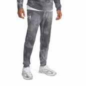 Spodnie sportowe męskie - Męskie spodnie dresowe Under Armour Rival Terry AOP Jogger Q1 Rozmiar: XXL / Kolor: szary - miniaturka - grafika 1