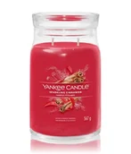 Świece - Yankee Candle Sparkling Cinnamon Signature Jar Świeca zapachowa 567 g - miniaturka - grafika 1
