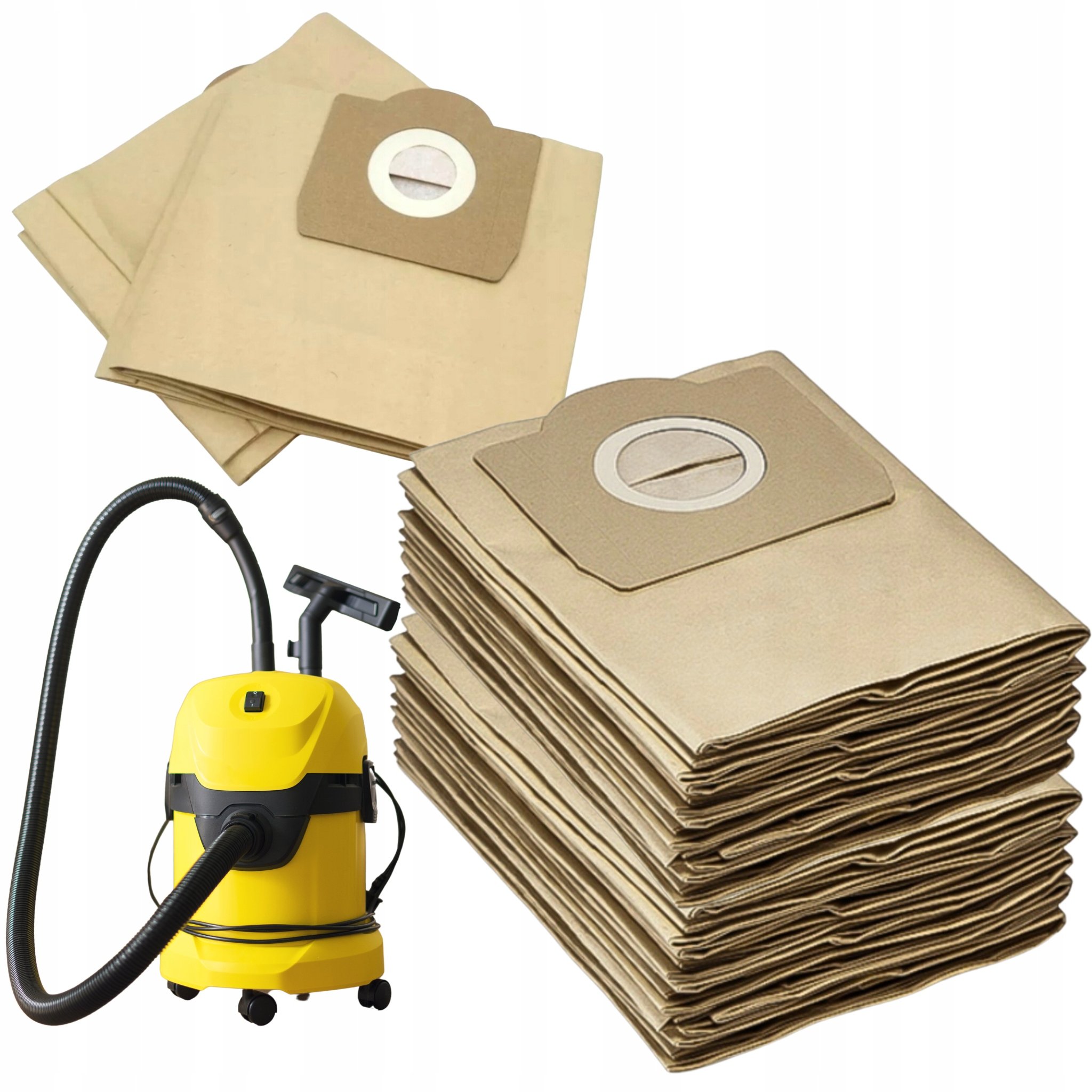 Worek do odkurzacza Karcher zestaw 10 szt. MV 3 WD3 200 Se 4001, Se 4002