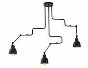 Lampy sufitowe - Kaspa Industrialna LAMPA wisząca BREAK 10511306 metalowa OPRAWA zwis na wysięgnikach czarny 10511306 - miniaturka - grafika 1