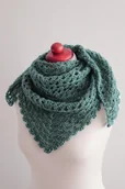 Apaszki i szaliki damskie - Chusta apaszka butelkowa na szydełku - miniaturka - grafika 1