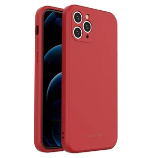 Wozinsky Color Case silikonowe elastyczne wytrzymałe etui iPhone 11 Pro czerwony - Etui i futerały do telefonów - miniaturka - grafika 1